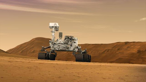 Curiosity rover on Mars