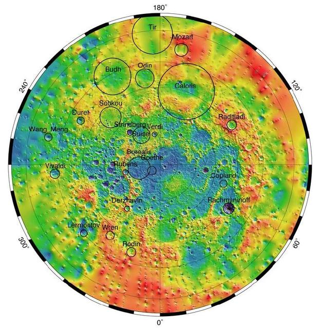 A map of resources on Mercury