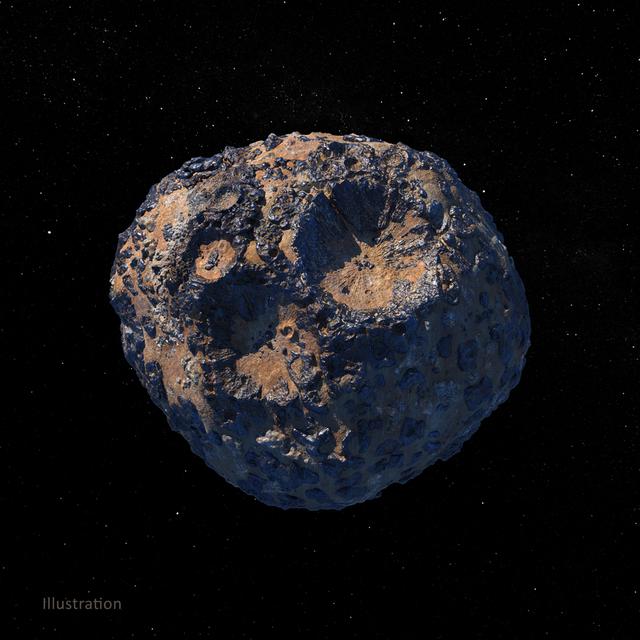 Asteroid Psyche, artist concept