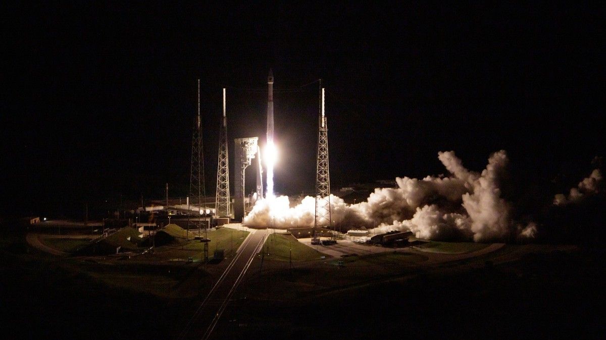 The launch of the Lucy spacecraft on 16 October 2021.